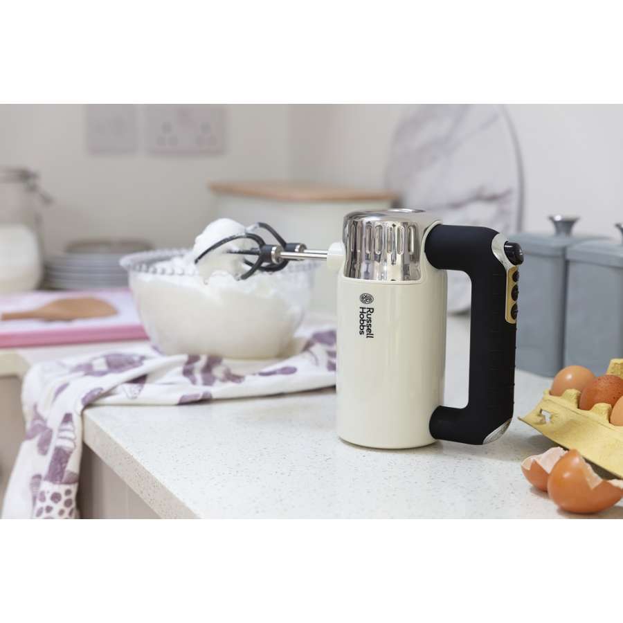 RUSSELL HOBBS 2520256 Retro Vintage Cream Hand Mixer